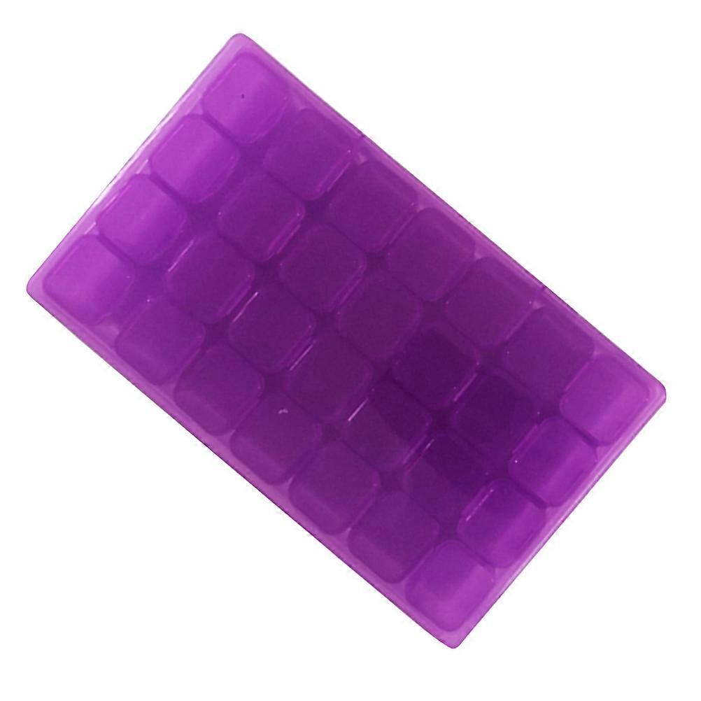 Clear Plastic Jewellery Case Organizer For Home Use And Travel Featuring Removable Dividers Made Of Durable Purple Material 1Pack