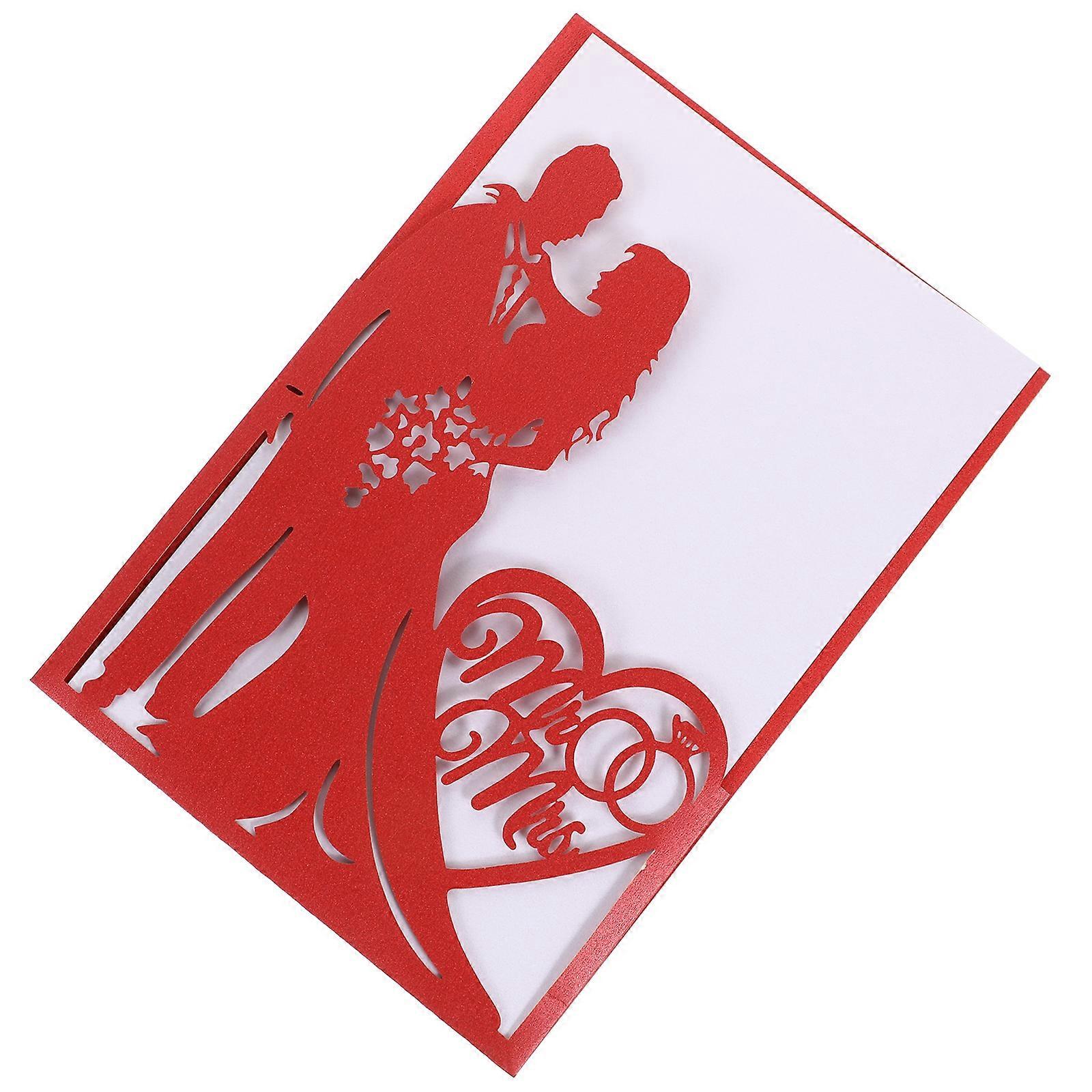 Creative Wedding Invitation Cards Paper for 50Pcs Hollow Invitations