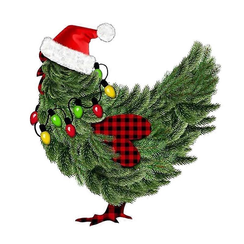 Christmas is Better on the Farm, Christmas Chicken Design Ground Mat