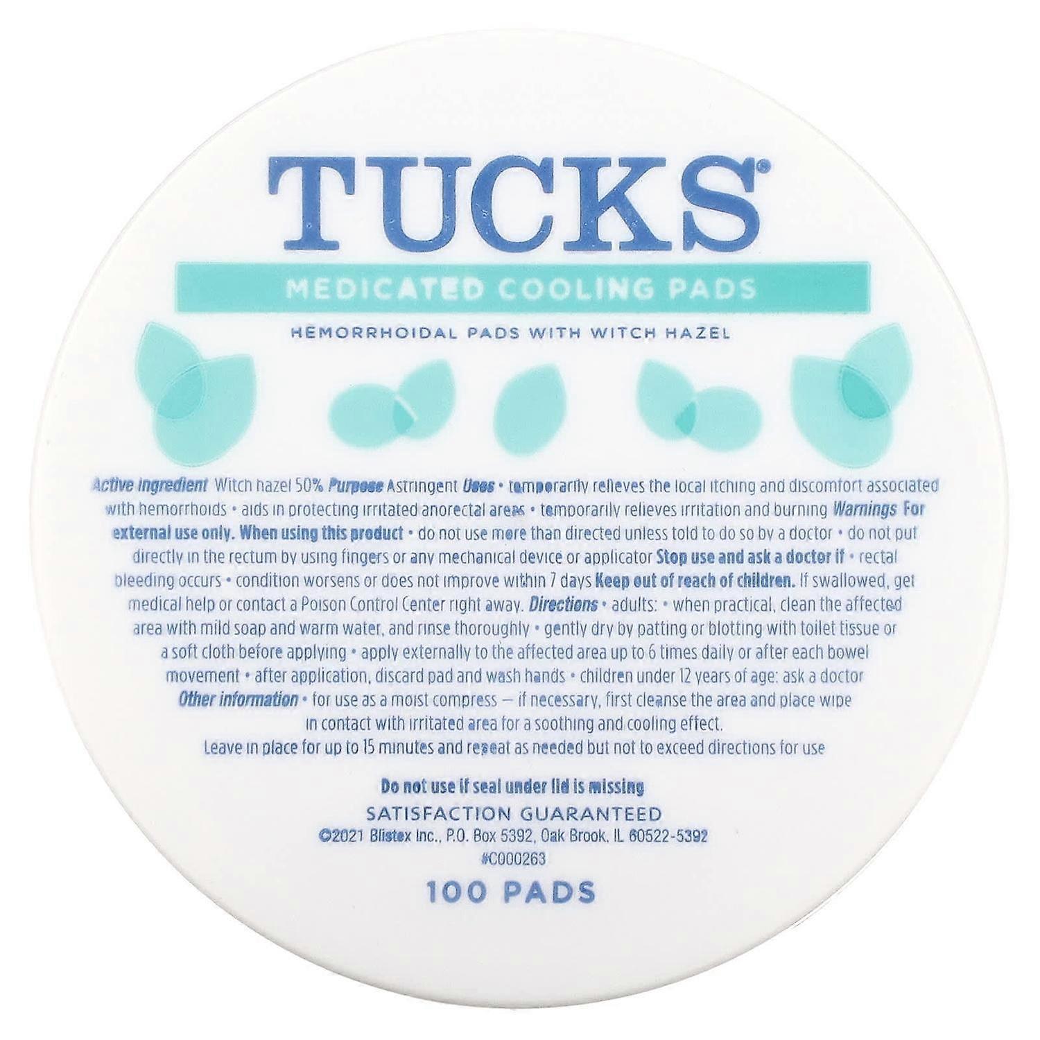 Tucks, Medicated Cooling Pads, 100 Pads