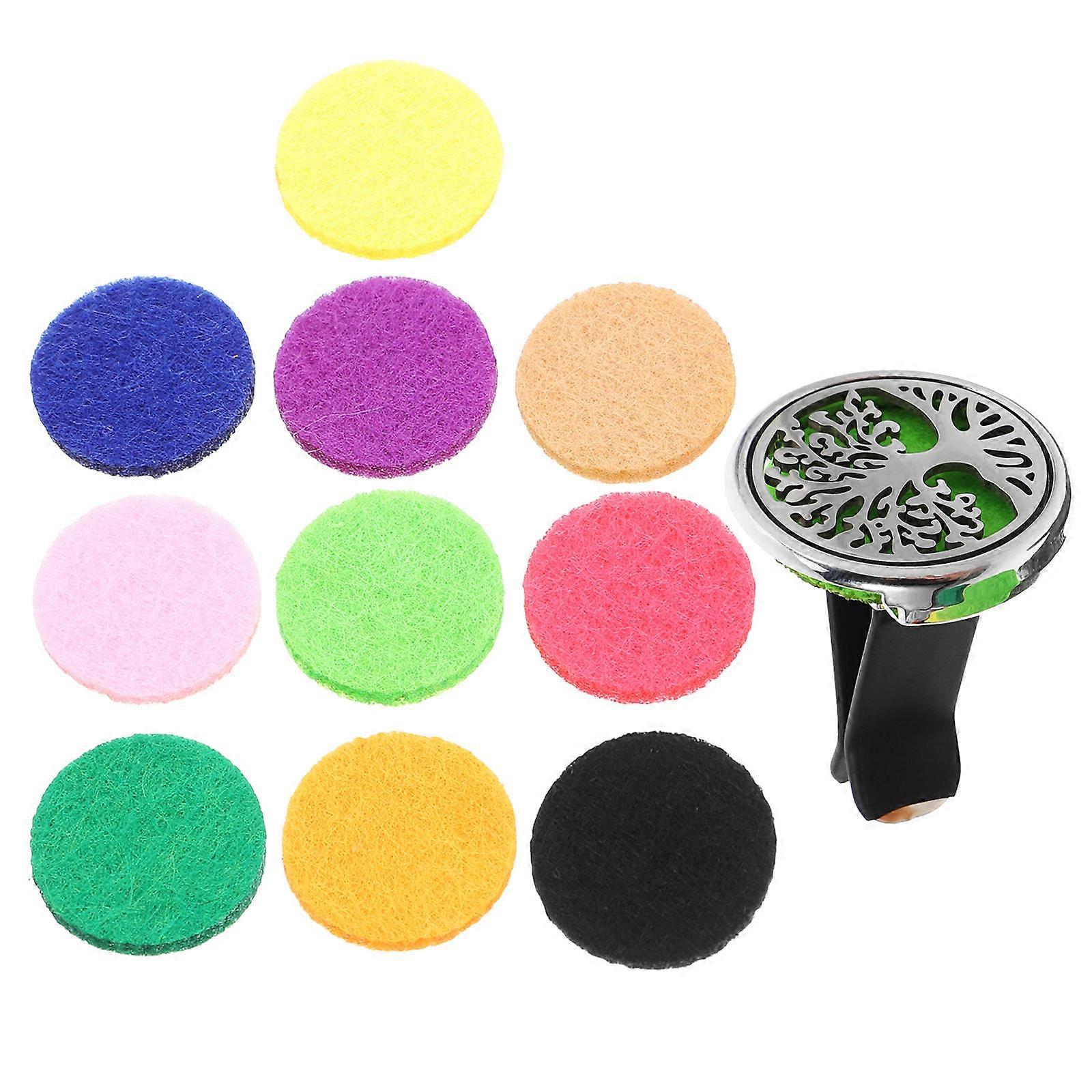 Car Perfume Clip Diamante Perfume Diffuser with 1Pcs and Aromatous Cotton Slice