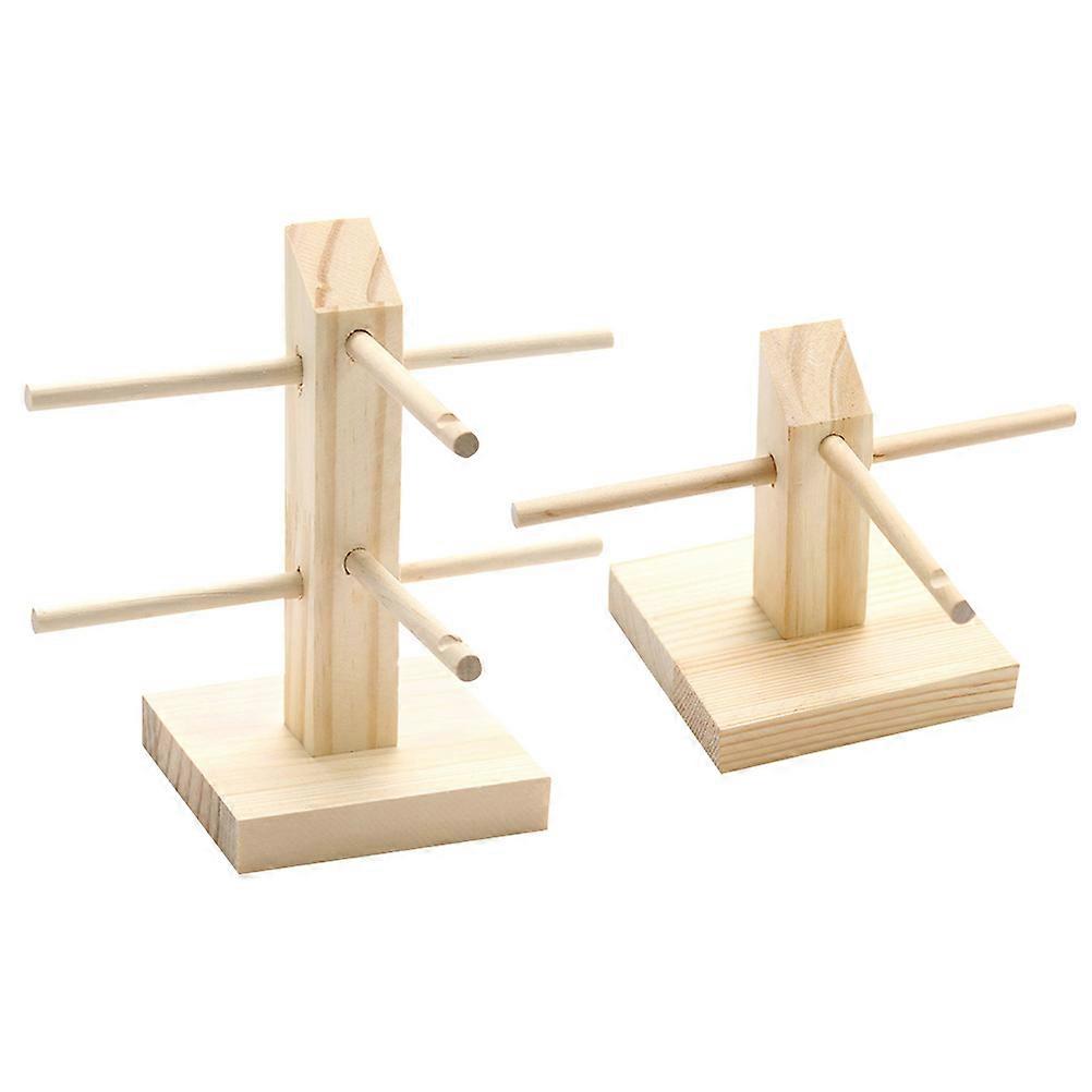 Tabletop Wooden Rack Glasses Frame for Displaying 6Pcs Sunglasses