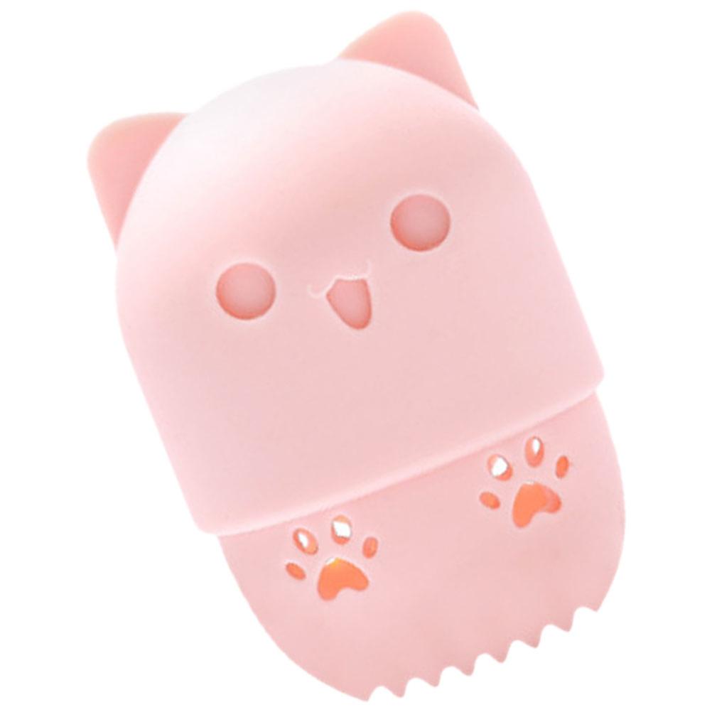 Cosmetic Sponge Box Silicone Makeup Puff Storage Organizer 4Pcs