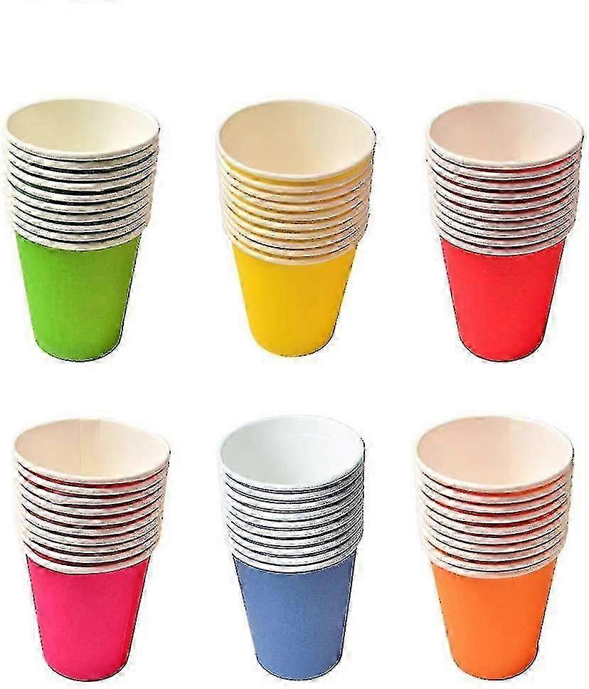 60pcs Colorful Paper Cups, Colored Paper Cup, Colorful Paper Cups, Suitable 26s