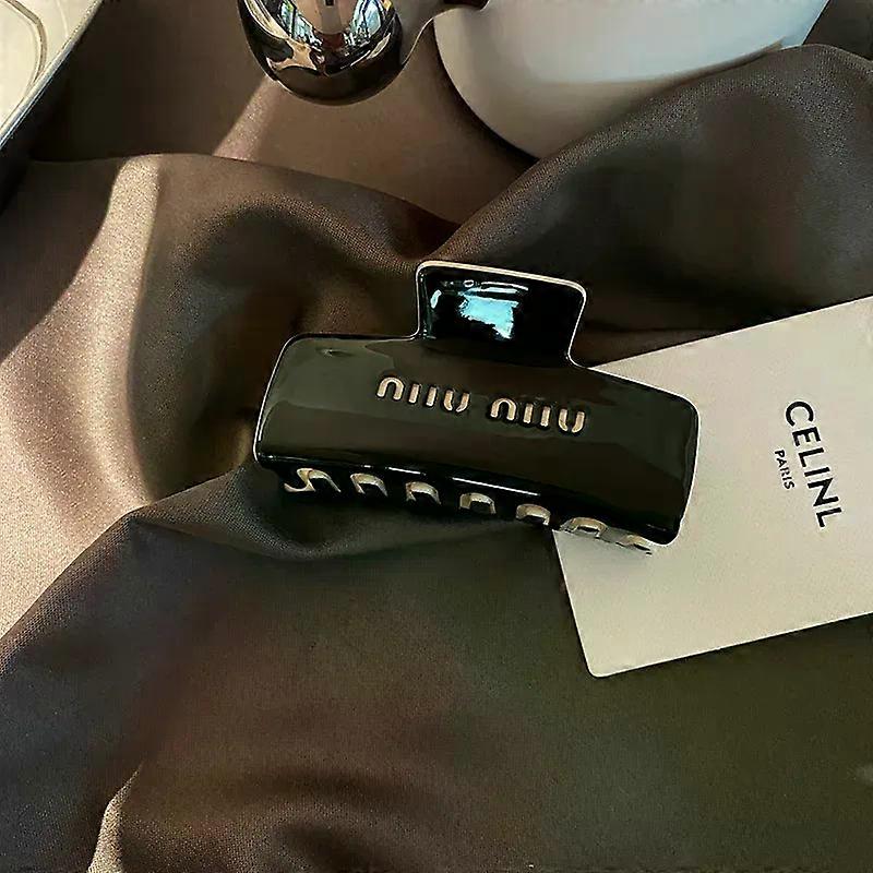 Hot Selling Lazy Acetic Acid Grab Clip Commuter Fashion High-grade Double-sided Hair Clip Back Hair Clip Shark Clip Women