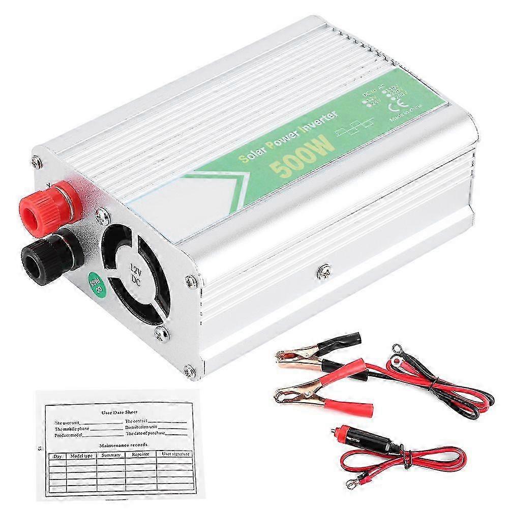Car inverter 500W DC 12V to AC 220V with LED display and safety features 26s