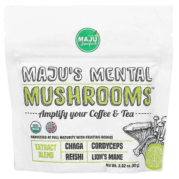 Maju Superfoods, Maju's Mental MushroomsÃÂÃÂÃÂÃÂ¢ÃÂÃÂÃÂÃÂÃÂÃÂÃÂÃÂ¢, 2.82 oz (80 g)