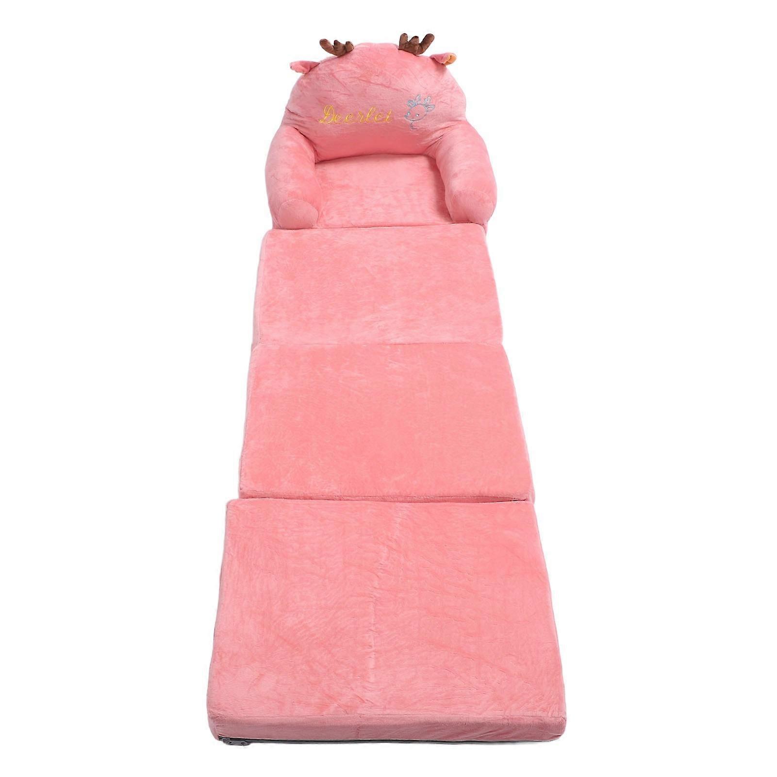 Foldable Kids Sofa 4-Fold Cartoon Shape Comfortable Couch