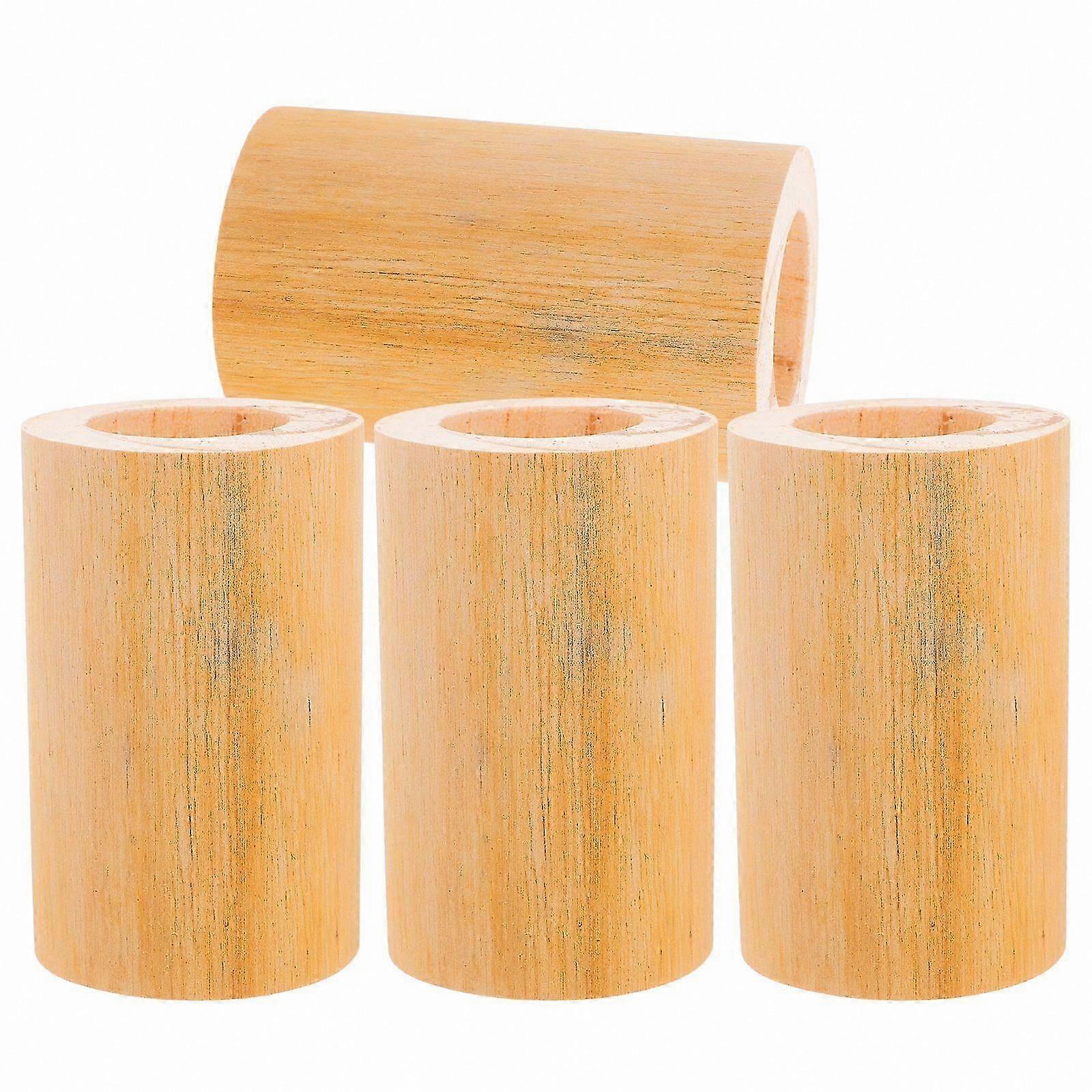 Set of 4 Furniture Risers for Bed, Desk, Chair, Sofa, and Table - Durable Round Height Extenders for Home and Office Use