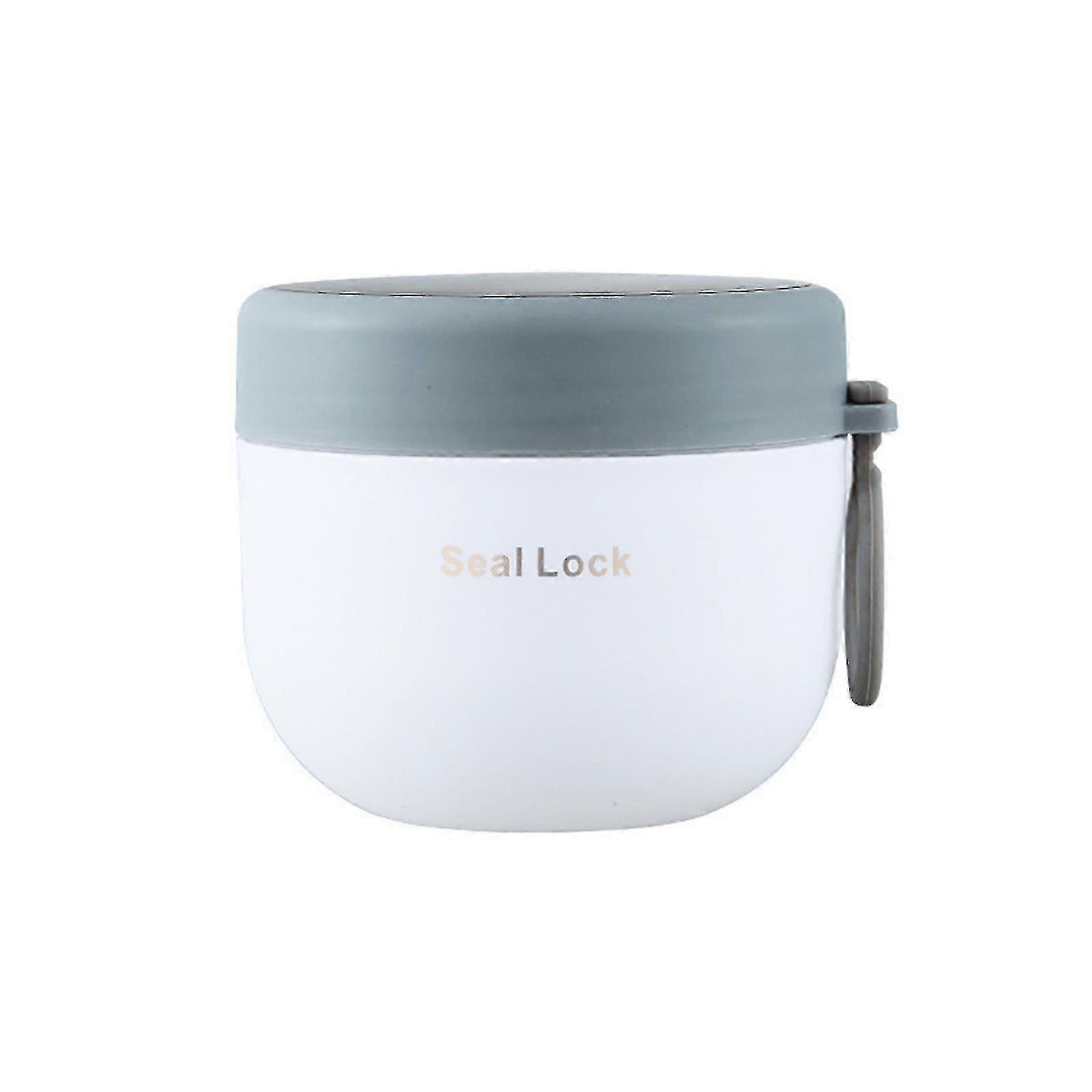 600ML/800ML Oats Container with Lids Spork Microwave Safe Overnight Oats Jar Cereal Milk Vegetable Fruit Salad Storage Container Picnic Supplies