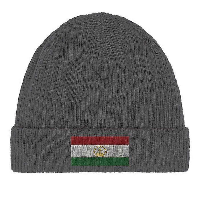 Tajikistan Flag Cap in Gray