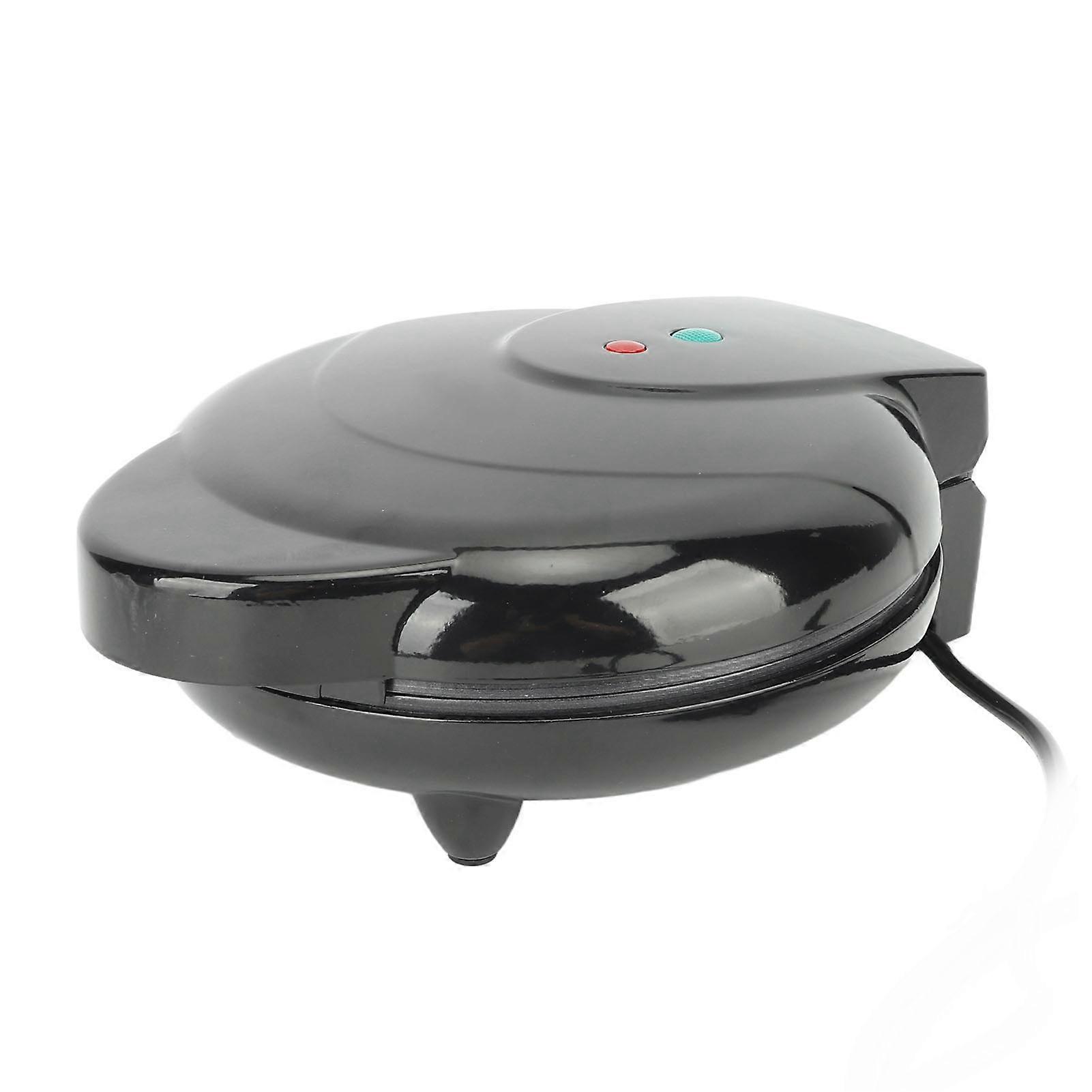 Donut Maker Easy Release Double Sided Heating Prevent Stick Portable Mini Electric Donut Maker Machine for 7 Doughnuts US Plug 110V Black