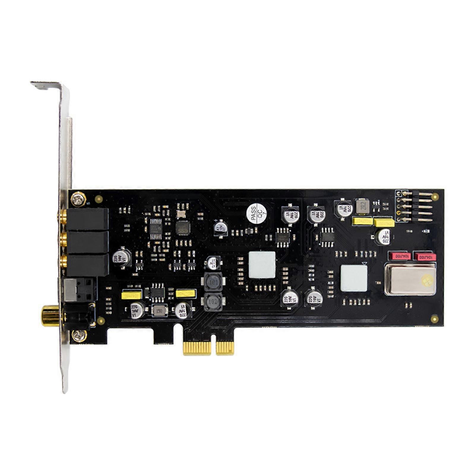 PCIe Sound Card 16/24 Bit PCIE PC Sound Card SSS1700 Chip Sound Card with Low Profile Bracket For Studio Recording Multicolor