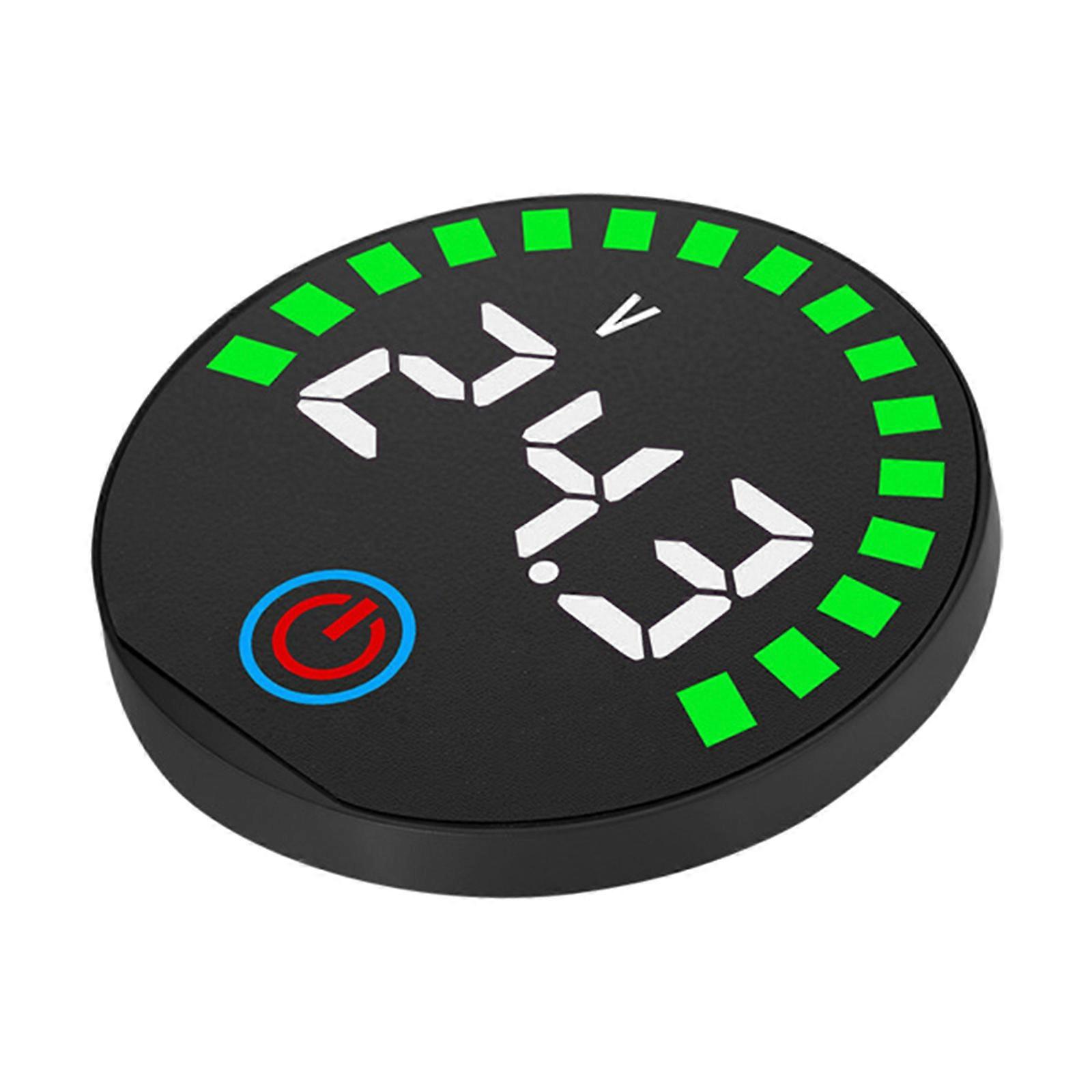 5-55V Battery Capacity Indicator,DC5-55V Leads Acid Lithiums Battery Voltages Tester Battery Charge Levels Indicator  White