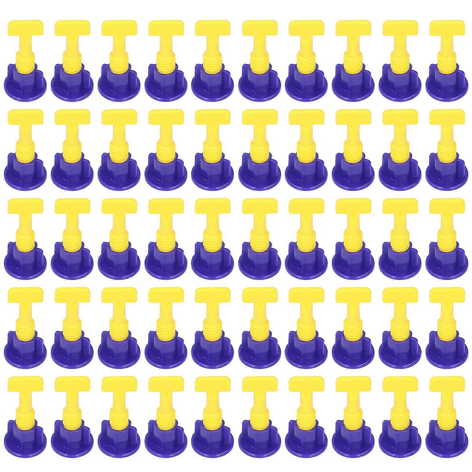 50Pcs Tile Leveling System Leveler Kit Floor Spacer Tool Set with Wrench for Home