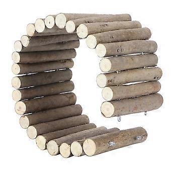 Hamster Holzversteck Maus Nagetiere Holztür Zaun Rattenbrücke Leiter Kauspielzeug 40CM Grundtyp