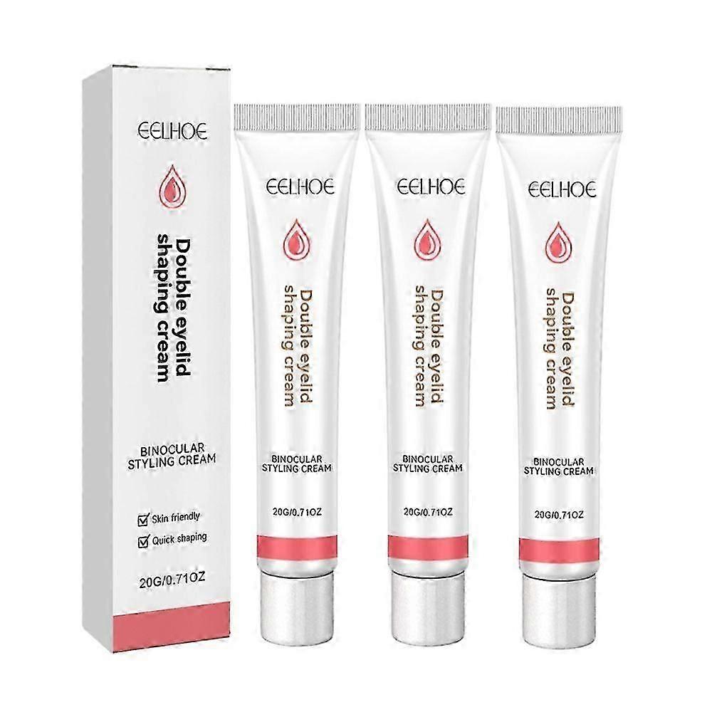 1-3pcs Double Eyelid Styling Cream, Double Eyelids Modeling Cream, Waterproof Double-fold Eyelids Cream, Long Lasting Invisible Double Eyelid Shaping