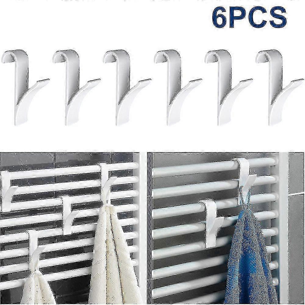 6pcs/set Combined Radiator Hook Door Hanging Towel Hooks Holder