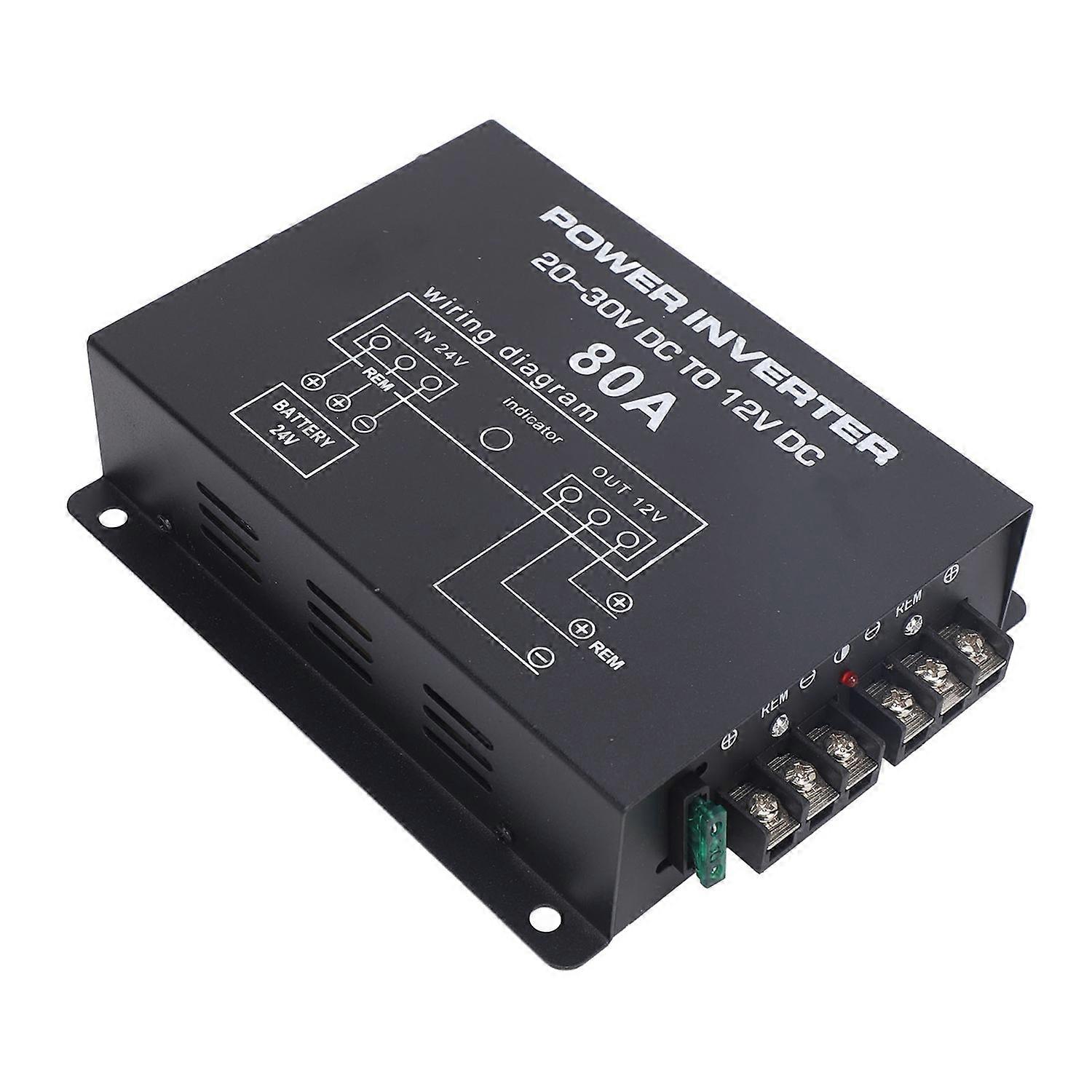 DC 24V to 12V Step Down Converter Voltage Reducer Converter with Temperature Control for Cars Trucks