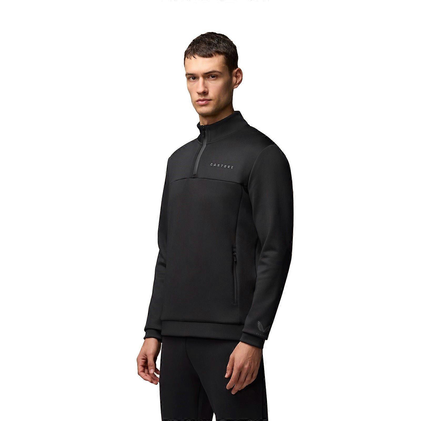 Castore Scuba 1/4 Zip Polyester Men's Black Sweatshirt