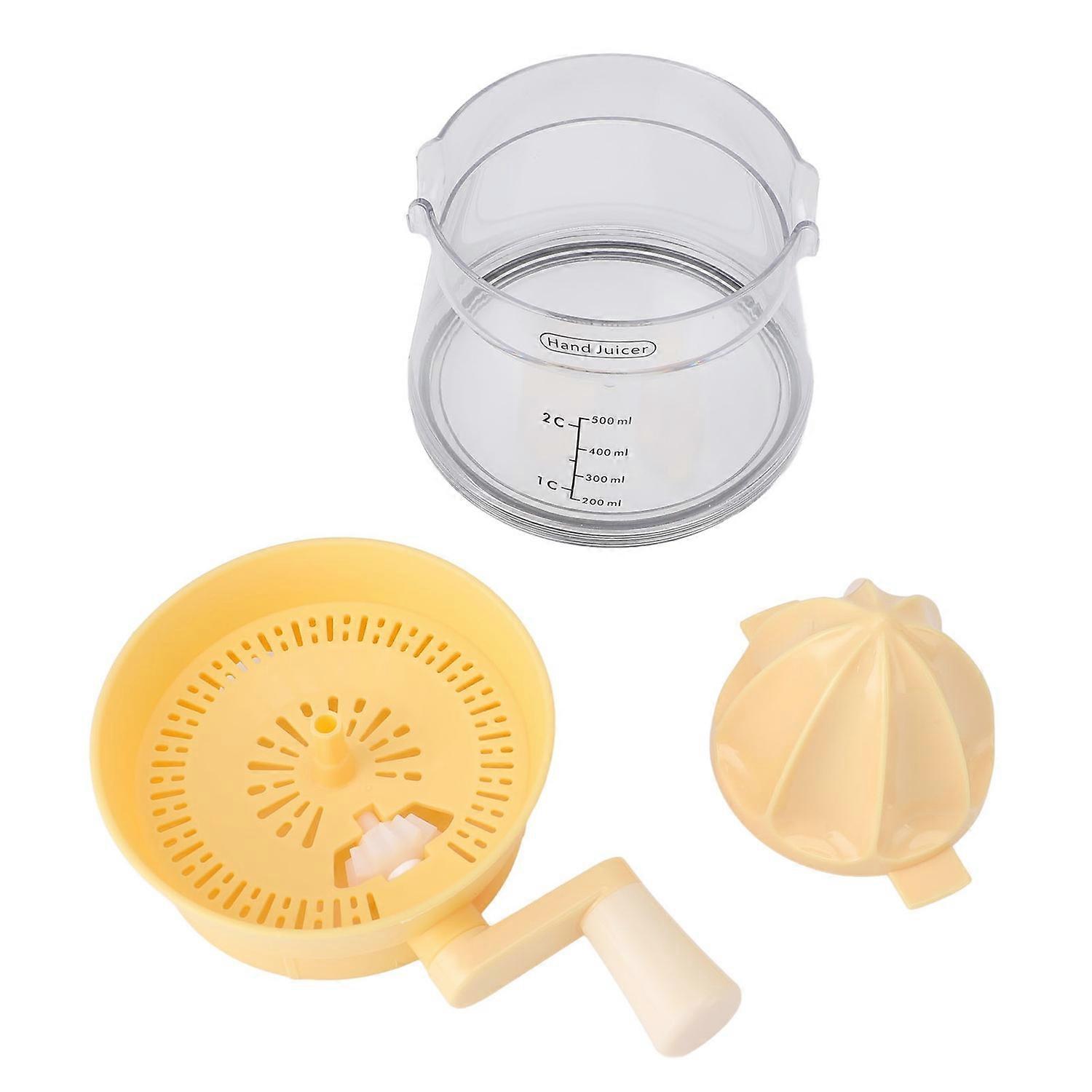 Citrus Juicer Manual Handheld Compact Portable Extractor Household Rotary Squeezer for Lemon Orange 