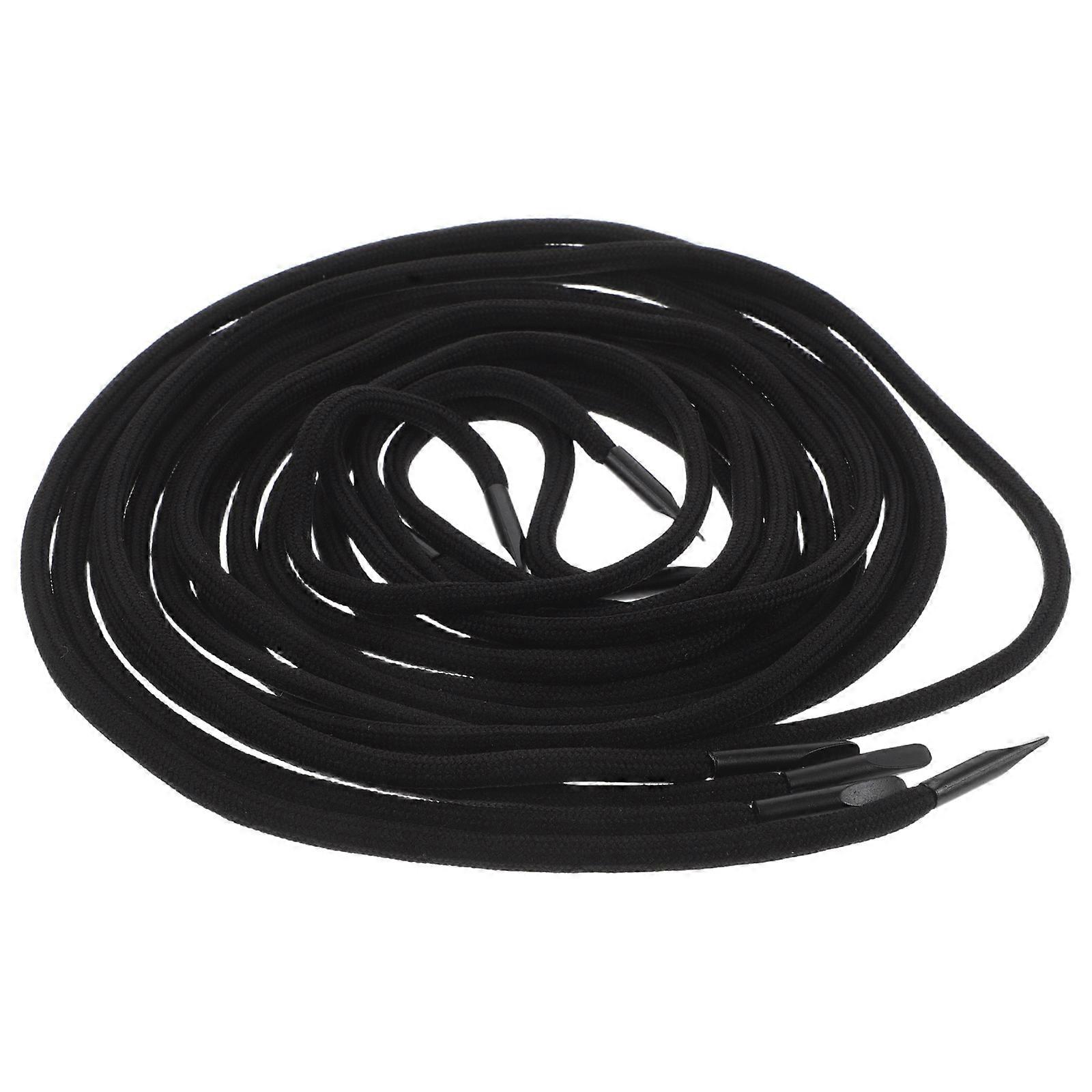 4Pcs Replacement Drawstring for Pants with Black Durable Cord for Sweatshirts