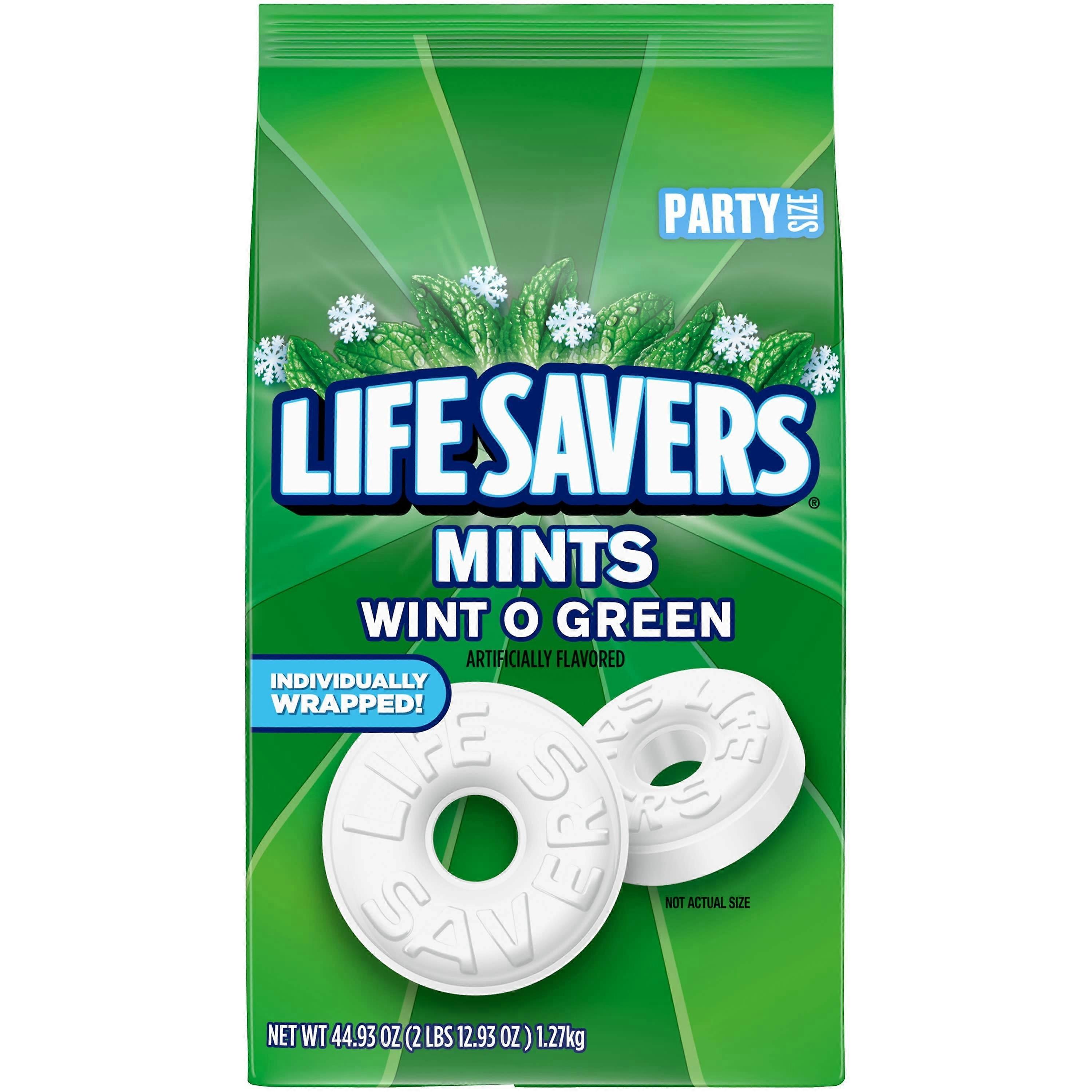 Life Savers حلوى النعناع الصلبة Wint-o-Green ، حقيبة بحجم الحفلات ، 44.93 أونصة
