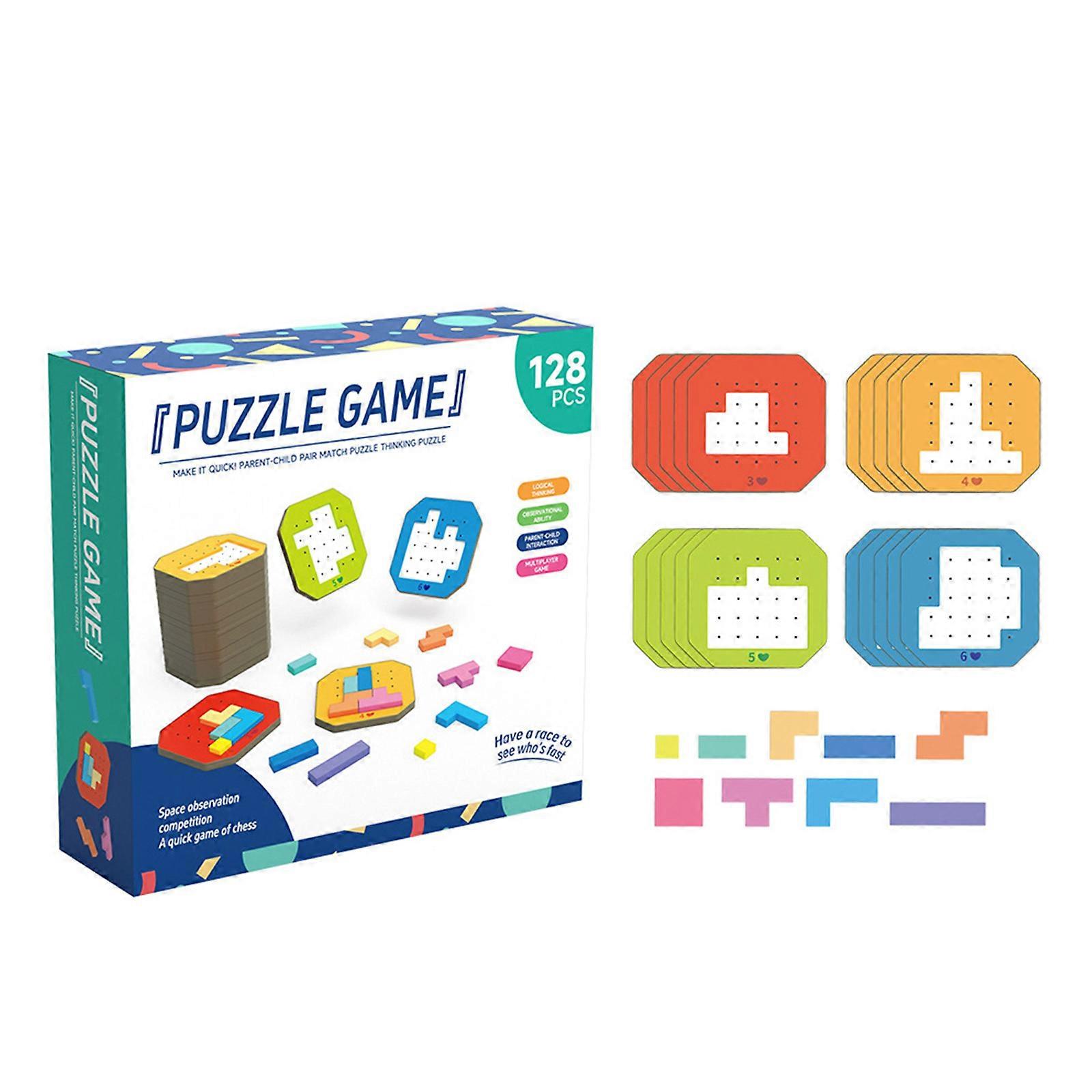 Kids Multiplayer Challenging Game Puzzle Boards Toy For Family Bonding Cognitive Logical Skill Development Activity Toy Multicolor