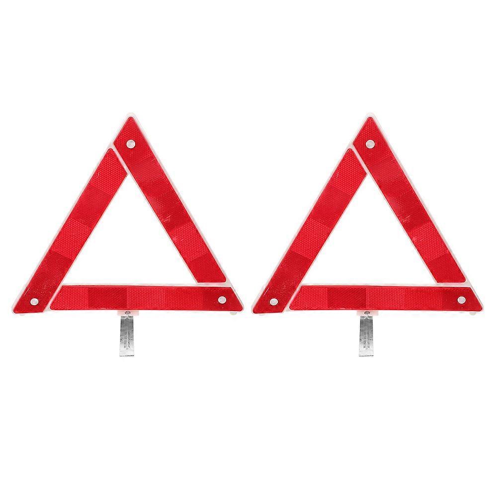 Car Emergency Warning Triangle Standard Safety Triangles 2Pcs Reflective