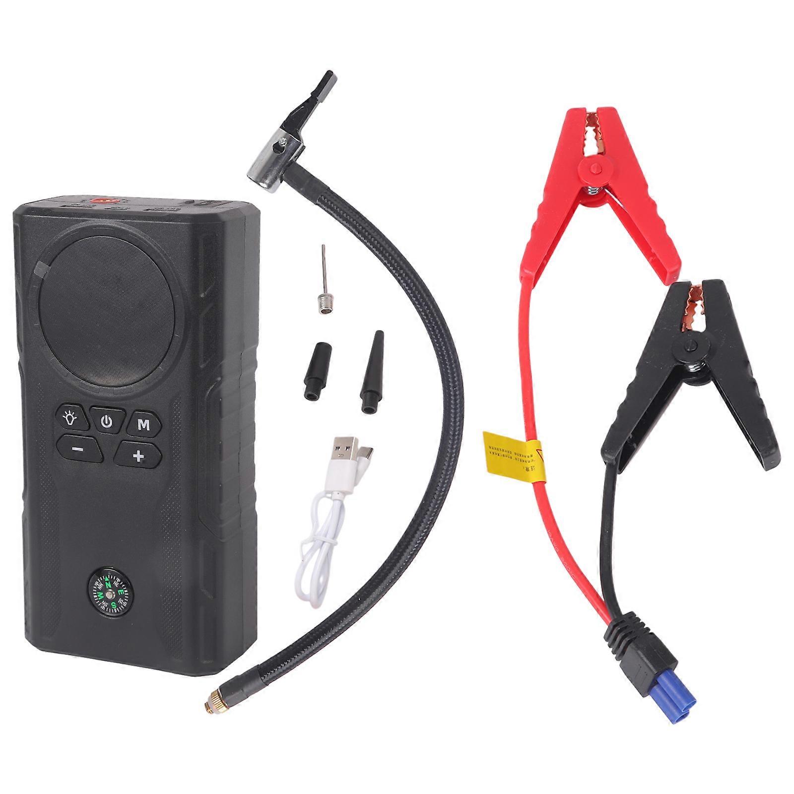 Car Jump Starters Air Compressor Wireless Tire Inflator Pump Digital Tire Inflator Automotive Starting Device with Light Multicolor