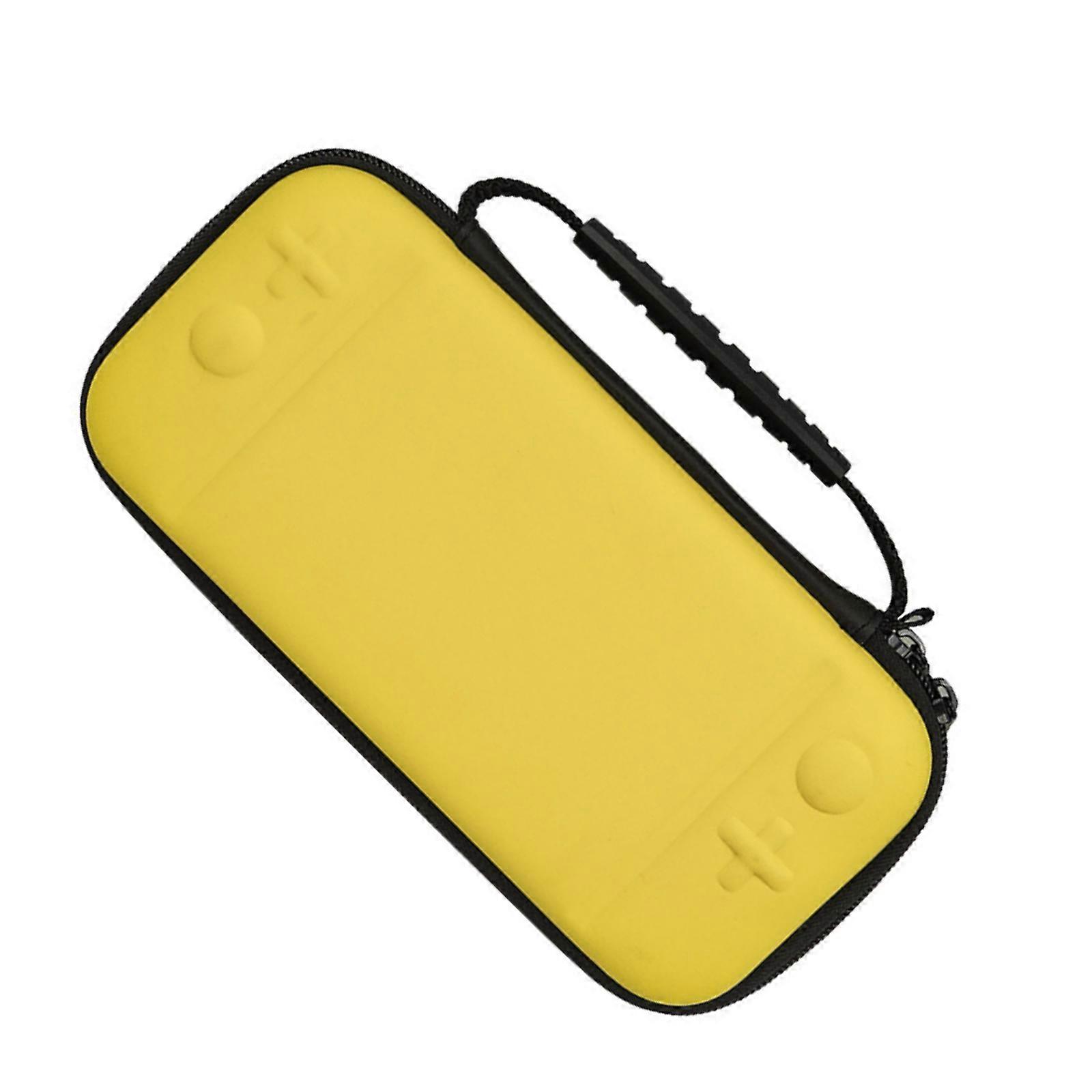 Storage Bag Organiser Case Box for Lite Console Scratch-resistant Travel Carry Case Protector with Card Slot  Yellow