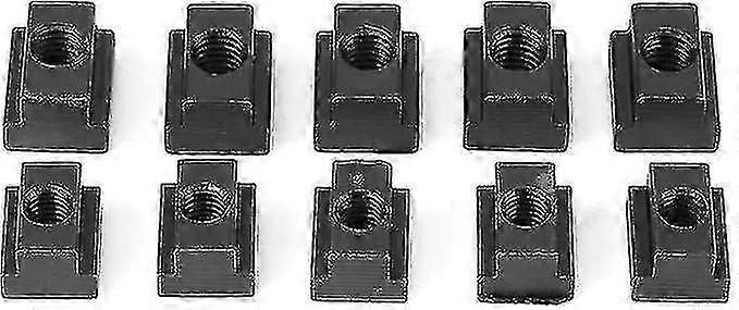 Pack Of 5 T-nuts, Black Oxide T-nuts M8/10 Thread