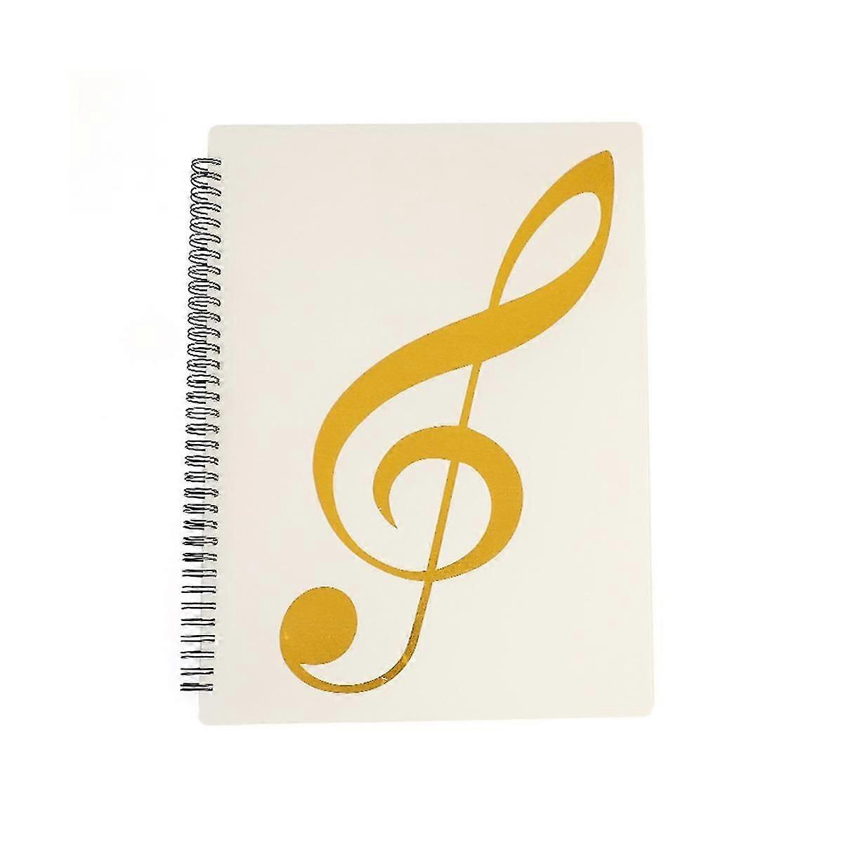 Classeur pour partitions, capacité de 60 pages, classeur/support pour partitions, format lettre A4, inscriptible et amovible