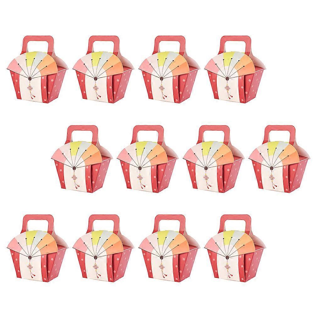 25pcs Candy Packaging Boxes Cookie Storage Cases Portable Cases for Banquet