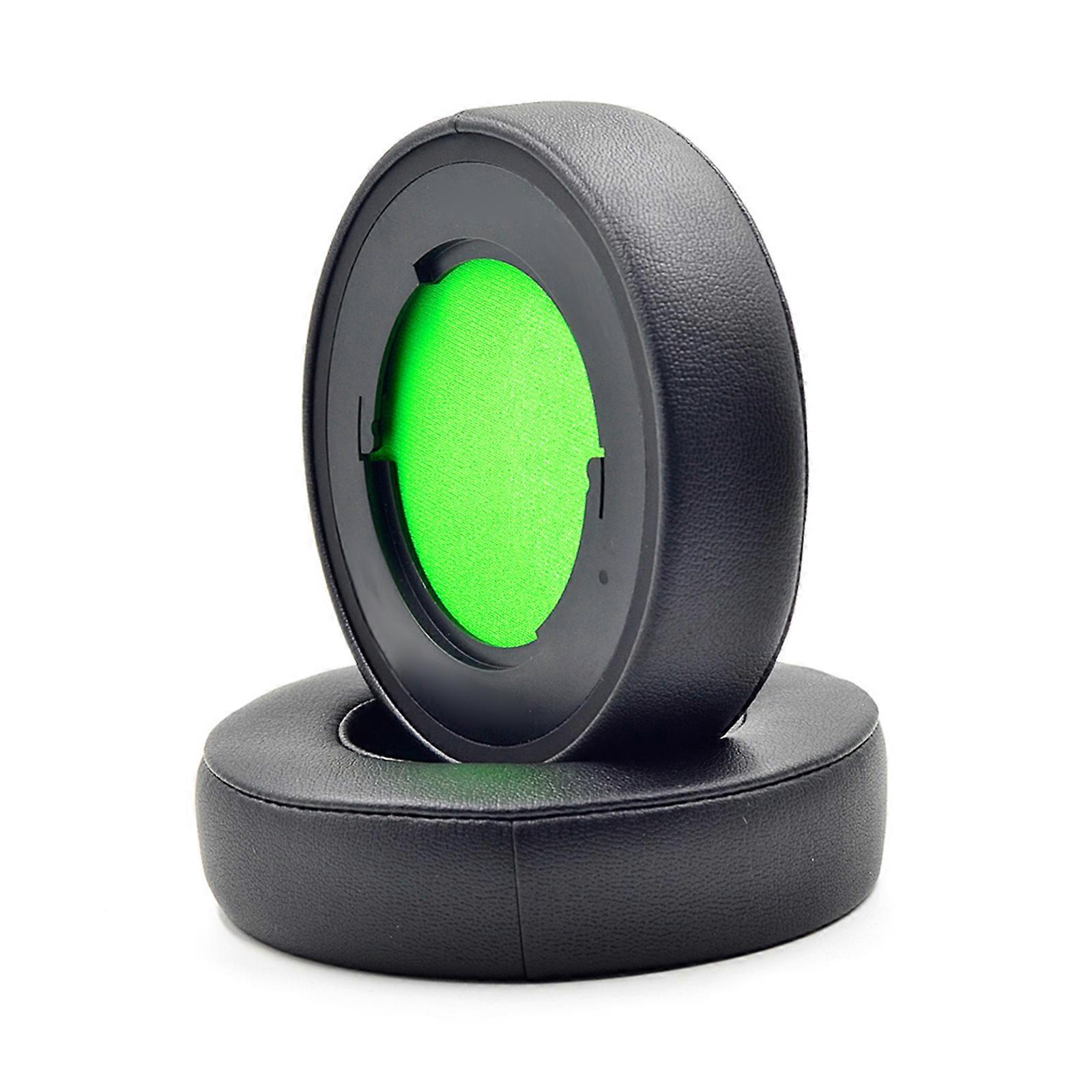 通気性のある柔らかいスポンジイヤーパッドフォームクッションイヤーパッド1ペアプロのための快適な着用感Kraken7.1プログリーンの代替品