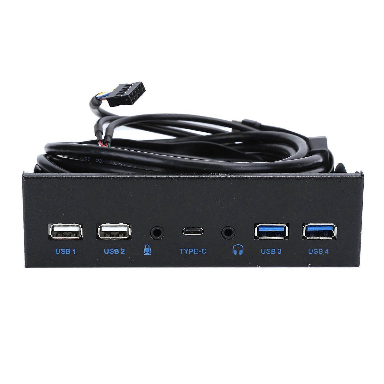 2 Ports USB 3.0 + 2 Ports USB 2.0 High Definition Audio Interface compatible with Computer
