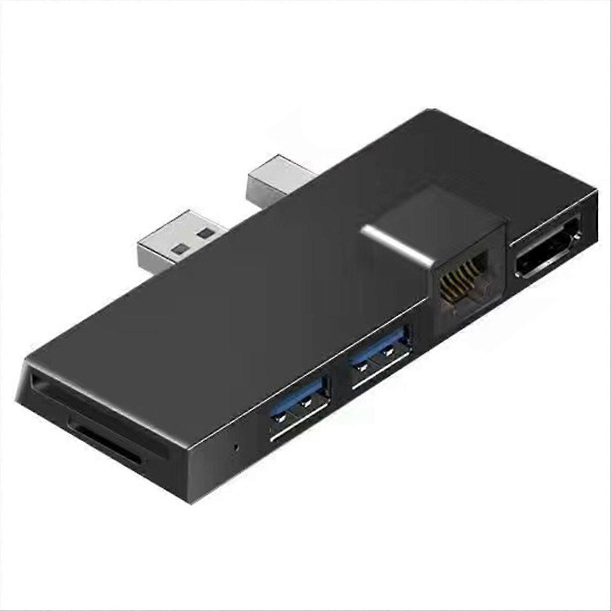 For Pro 4/5/6 Docking Station -Compatible PC Screen Projection 100M Ethernet Port USB3.0 Adapter