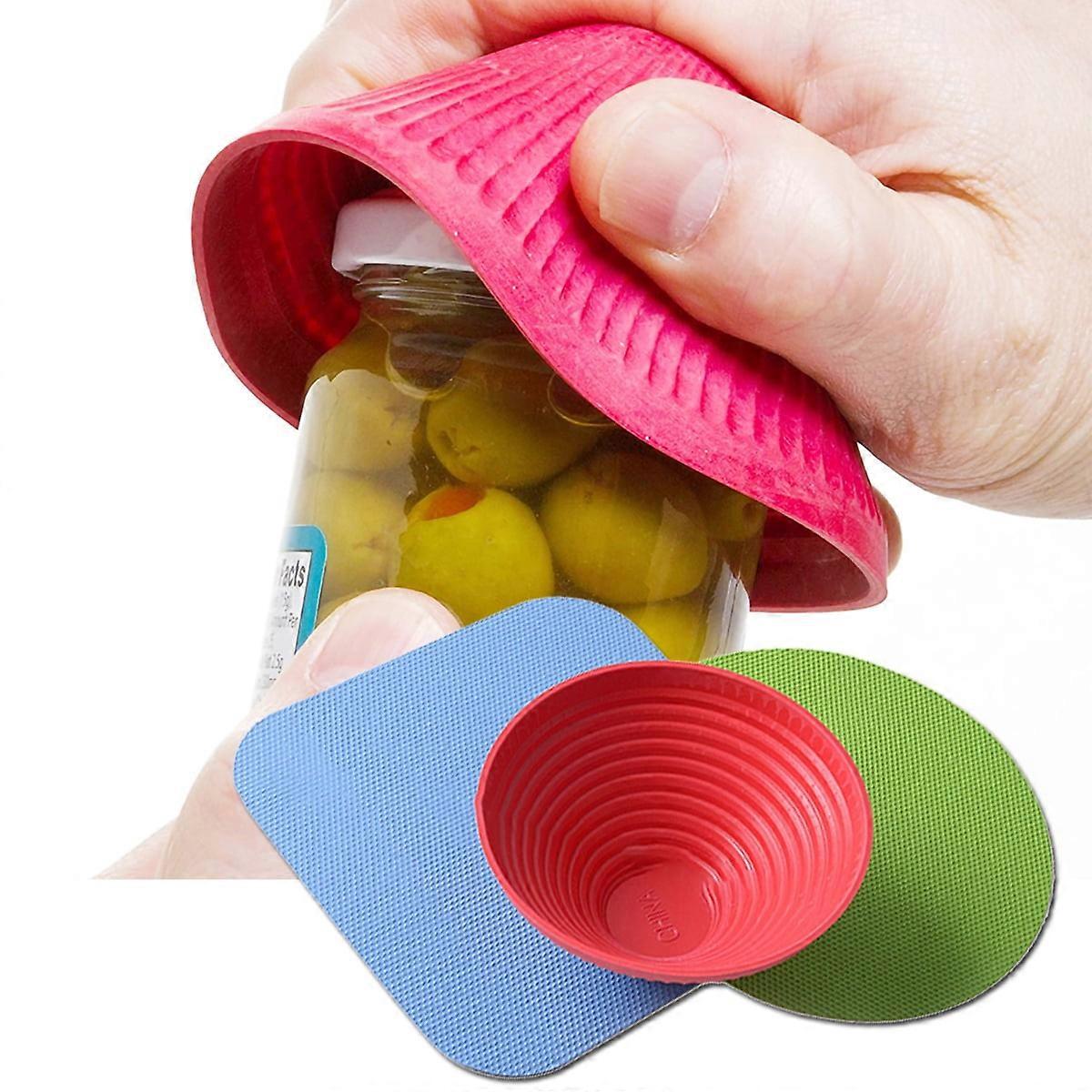 Vnanda 6Pcs Jar Opener Rubber Jar Gripper for Weak Hands - Bottle Opener for Arthritic Hands - Jar Opener Gripper Pad - Lid Opener Non Tear