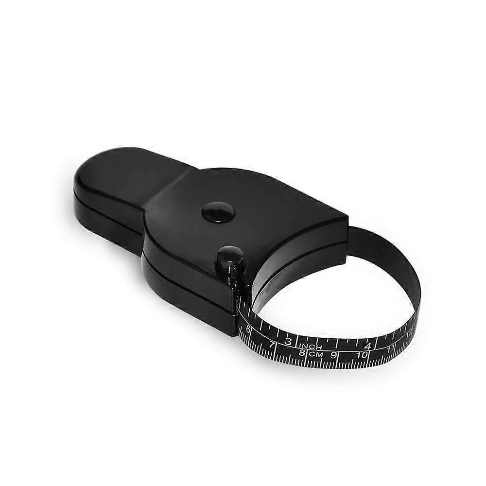 Body Measuring Tape 80'' 205cm with Push Button for Waist and Arm Circumference (Black)