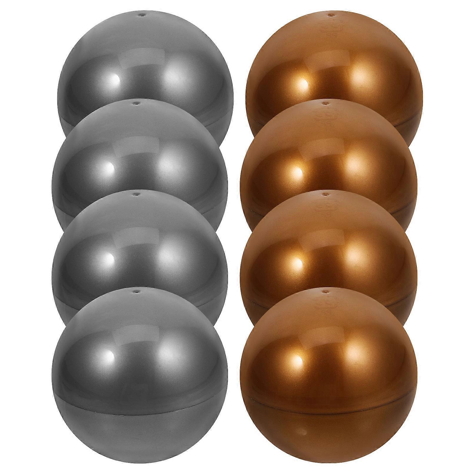 Twisted Ball Empty Round Capsules for Vending Machine 8Pcs Plastic Balls