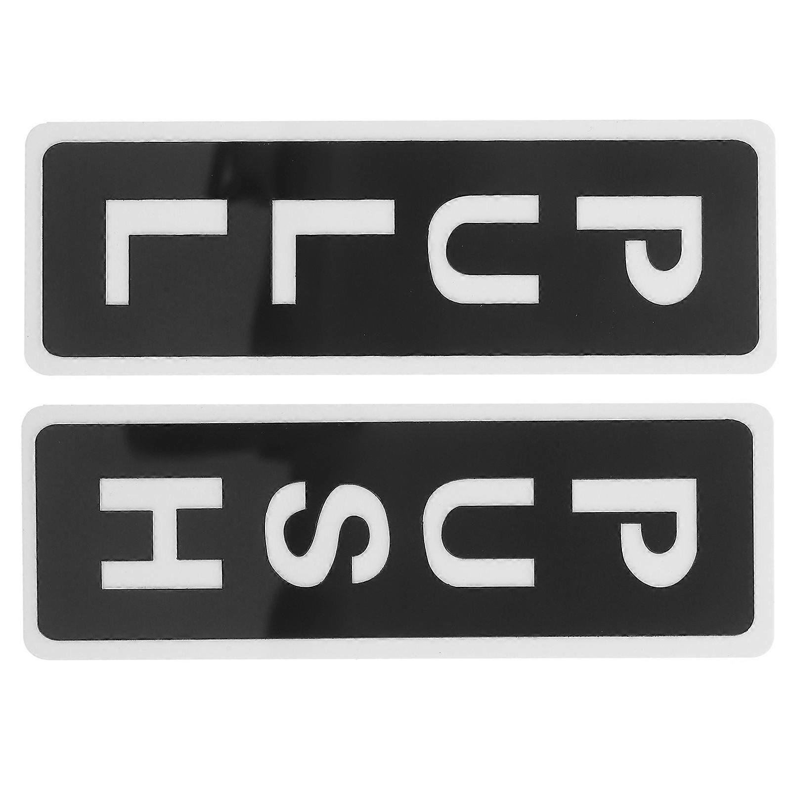 Push Pull Door Sign Acrylic Sign for Office Use 1Set Clear Font Design