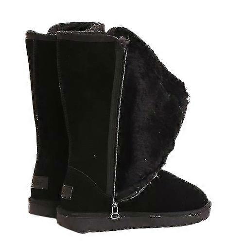 Womens Winter Ankle Boots Plush Lined Platform