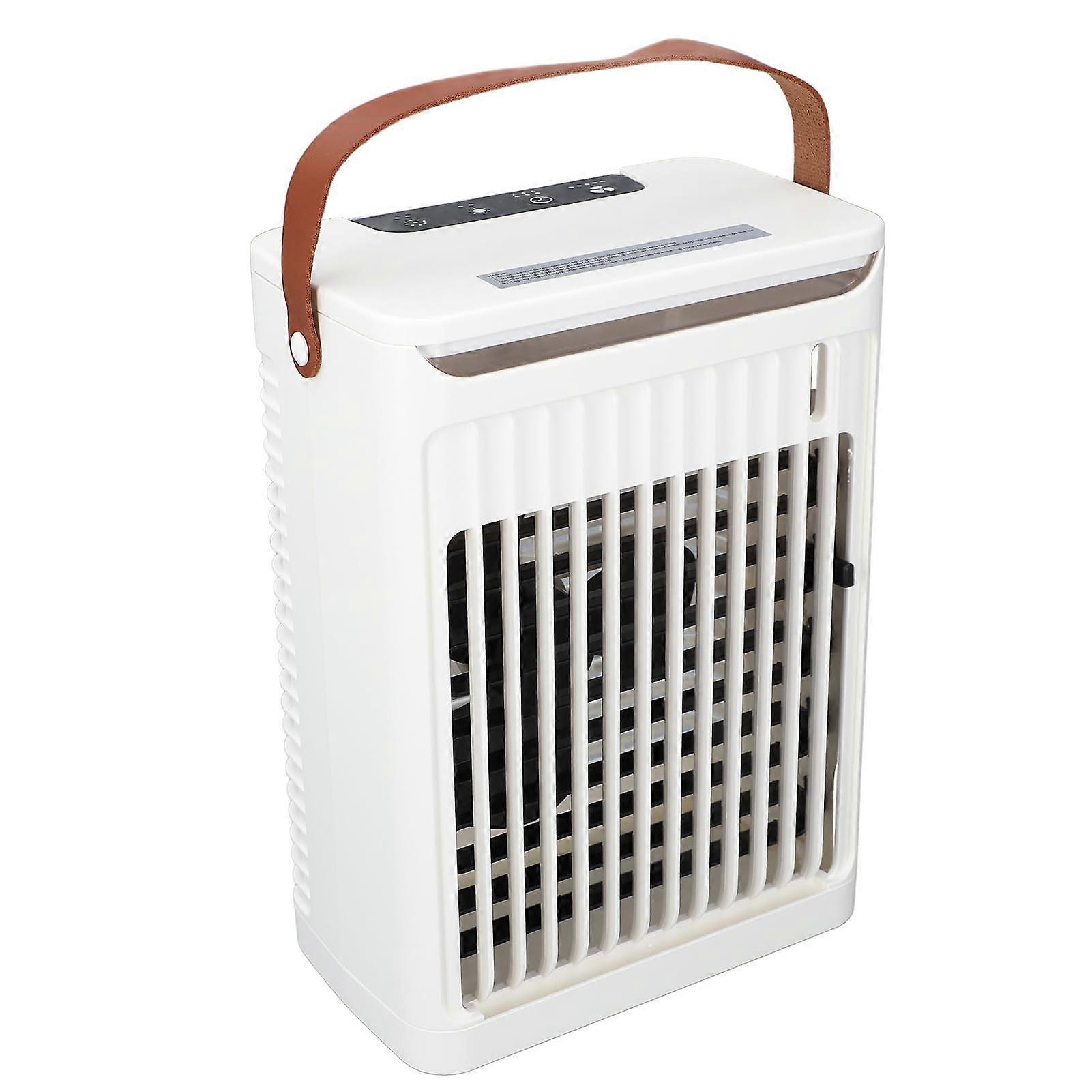 Portable Air Conditioner with Humidifier, 5 Speeds, Dual Mist, 680ml Tank, LED Light for Home Office