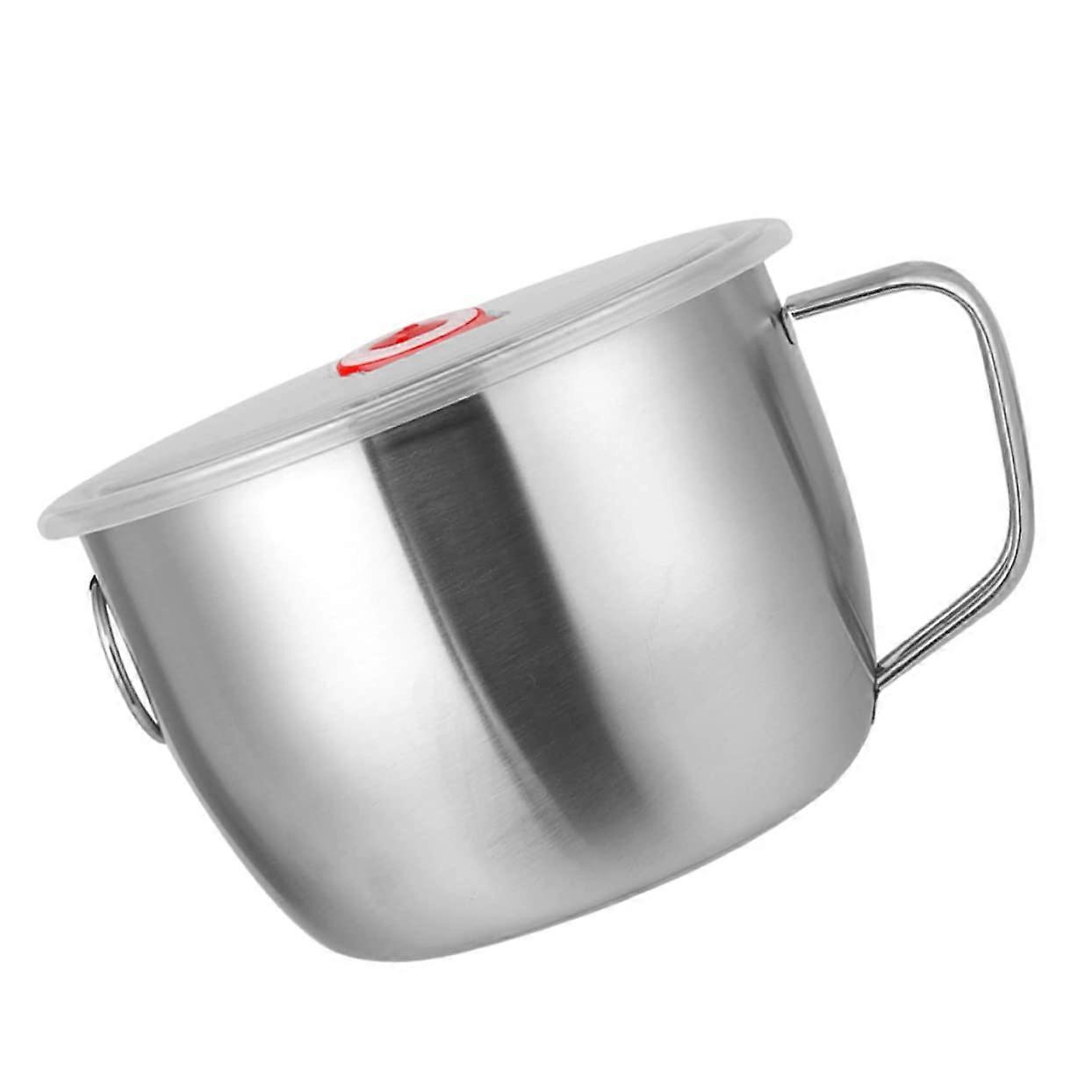 Stainless Steel Bowl with RustResistant Durability, Microwave Safe for Salad, Noodles and Soup