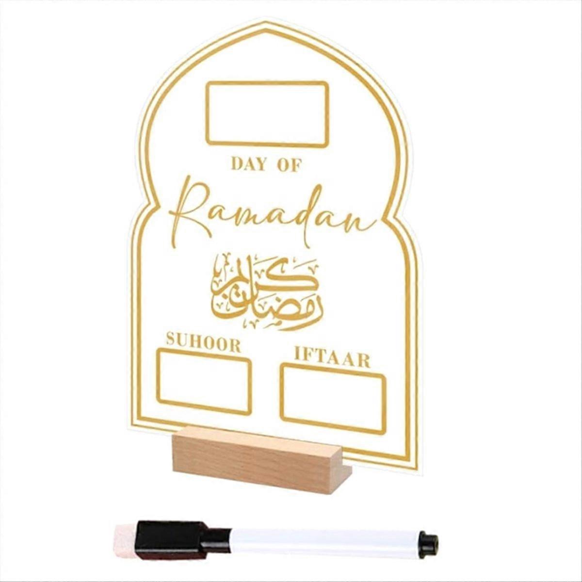 Days of Ramadan Countdown Calendars Countdown to Eid Decorations-B