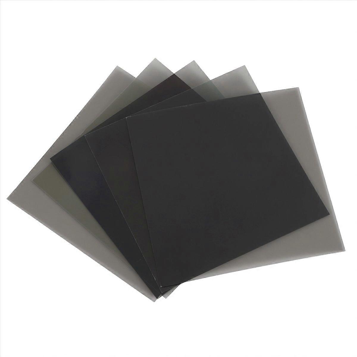 Filtre polarisant linéaire LCD/LED pour écran 10 x 10 cm, 5 pièces, sans adhésif