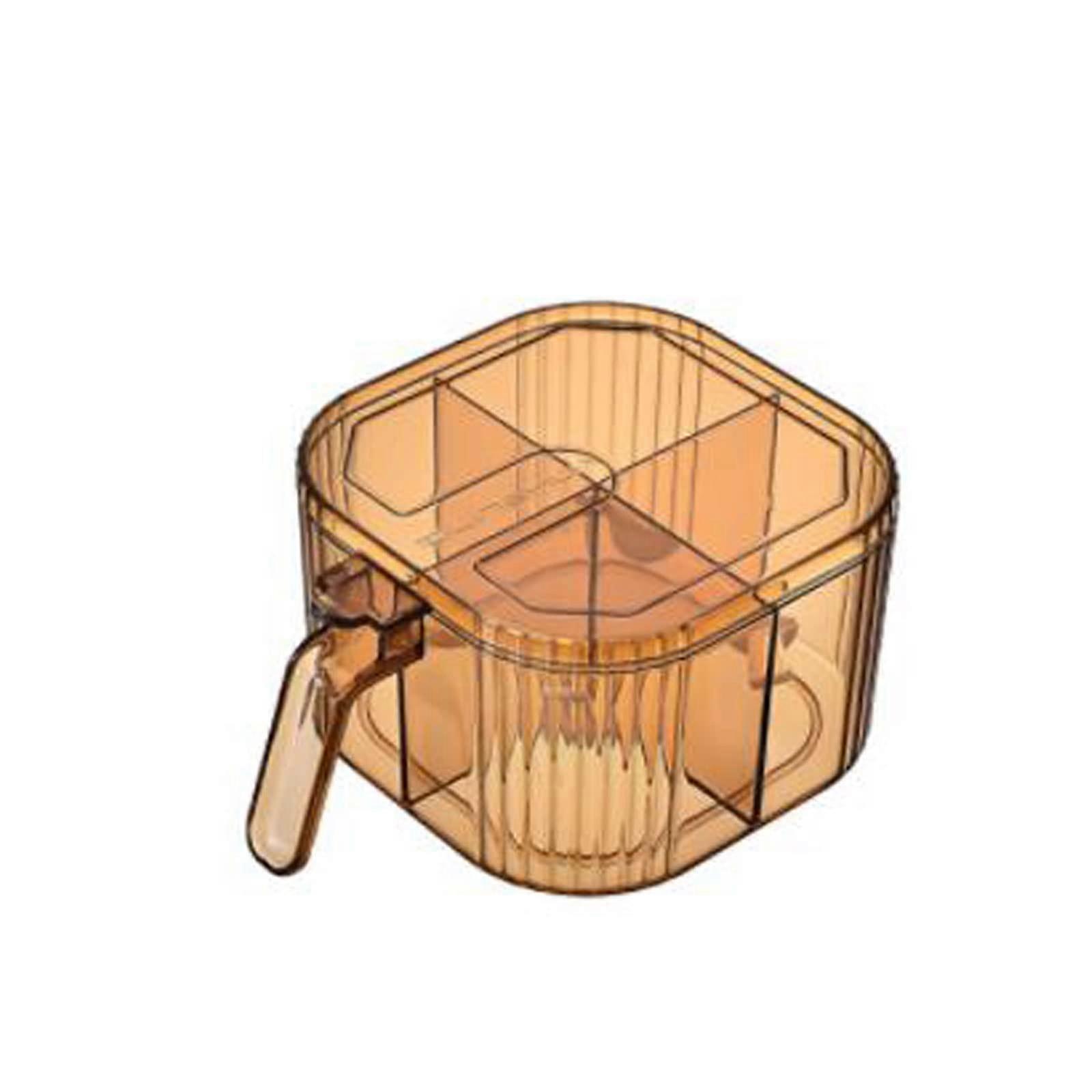 Spice Jar Set with Spoons, SpaceEfficient 4 Rack Kitchen Seasoning Rack for Condiments and Candy