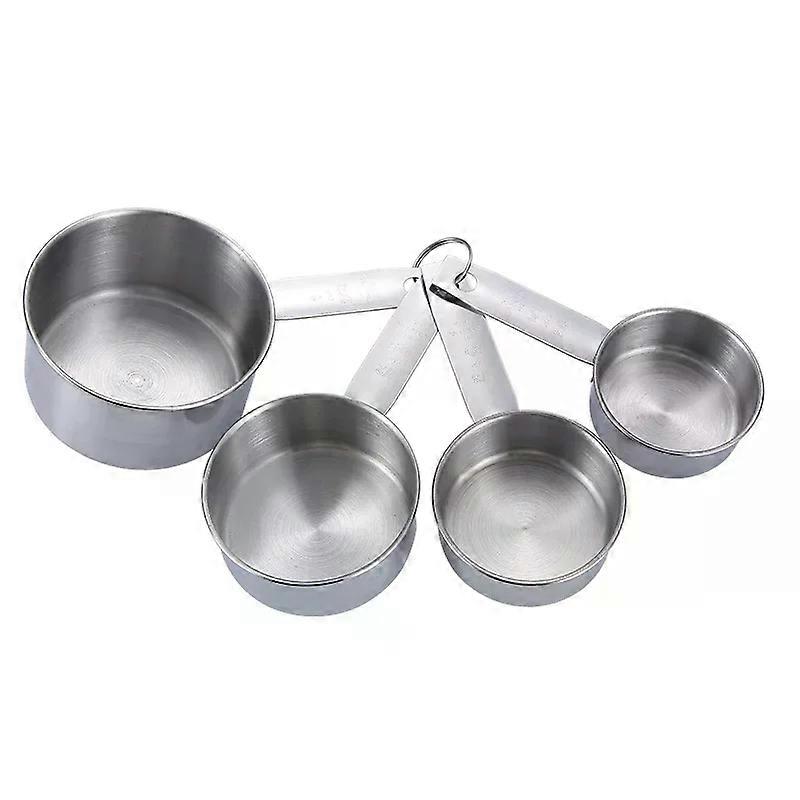 Stackable Stainless Steel Measuring Spoons Cup Set Multi-Use for Coffee Powder/Spice Practical Baking Measure Scoop Kitchen Tool