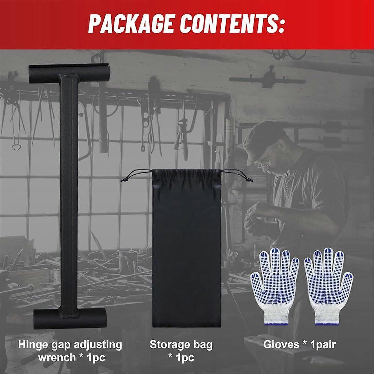 Door Hinge Adjustment Tool, Long Handle Hinge Bender Wrench