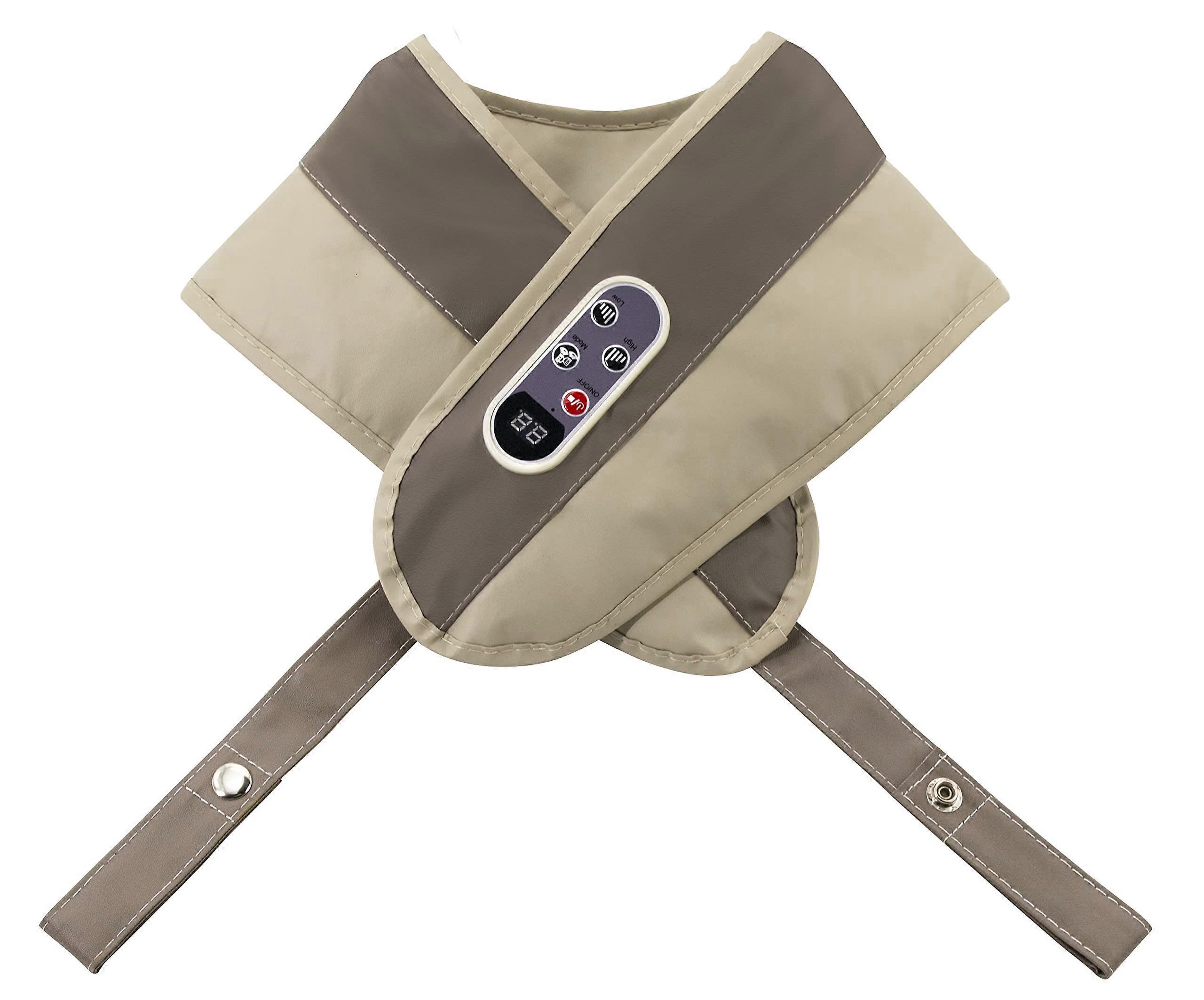 Neck and Back Massager with Heat, Adjustable 15Level Intensity, Deep Kneading Shiatsu Pillow